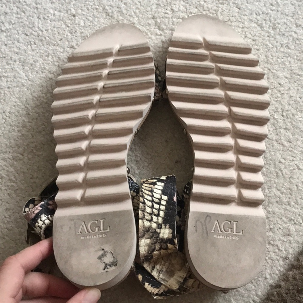 AGL snakeskin sandals size 38.5 GREAT condition - Picture 4 of 7